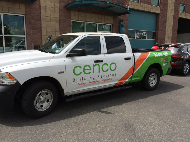 Cenco Building Services branded truck on site